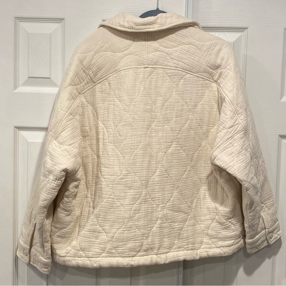 Zara Cream Quilted Jacket - Picture 5 of 6